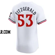 Ryan Fitzgerald Men's Minnesota Twins White Elite Home Jersey