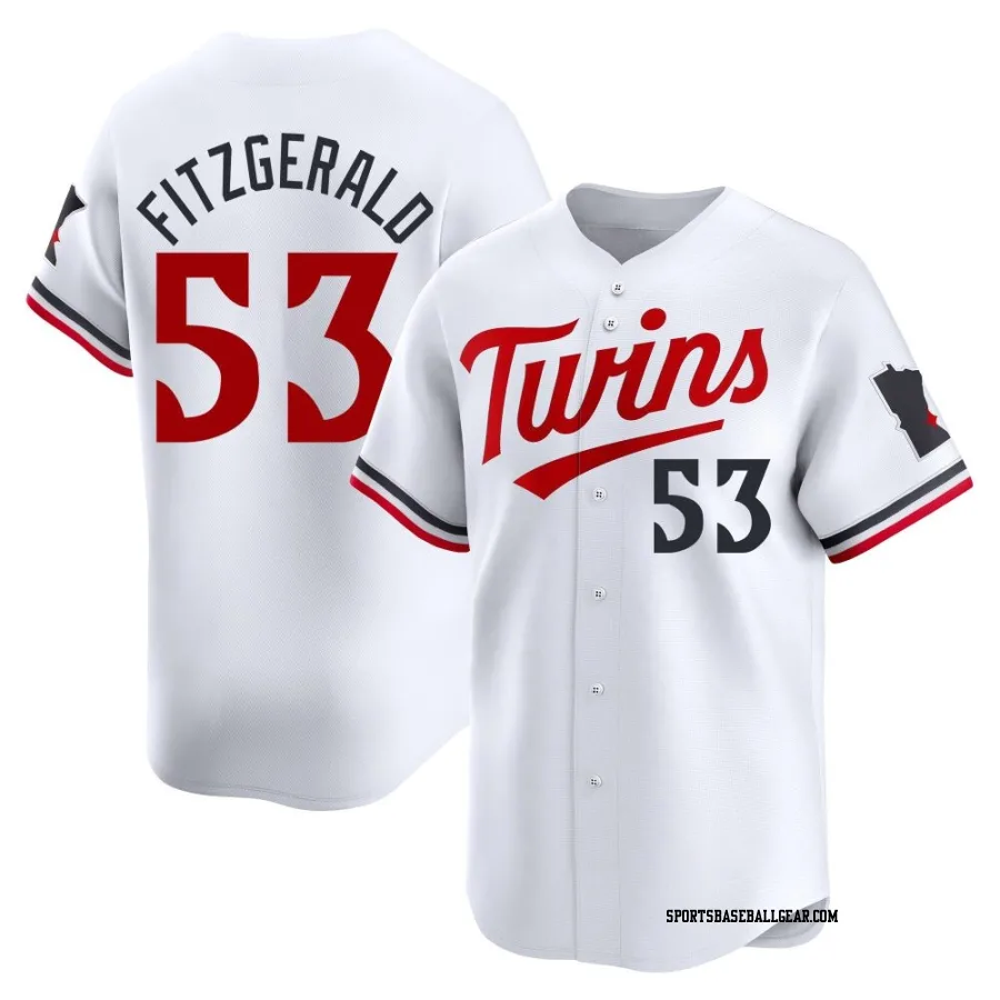 Ryan Fitzgerald Men's Minnesota Twins White Limited Home Jersey