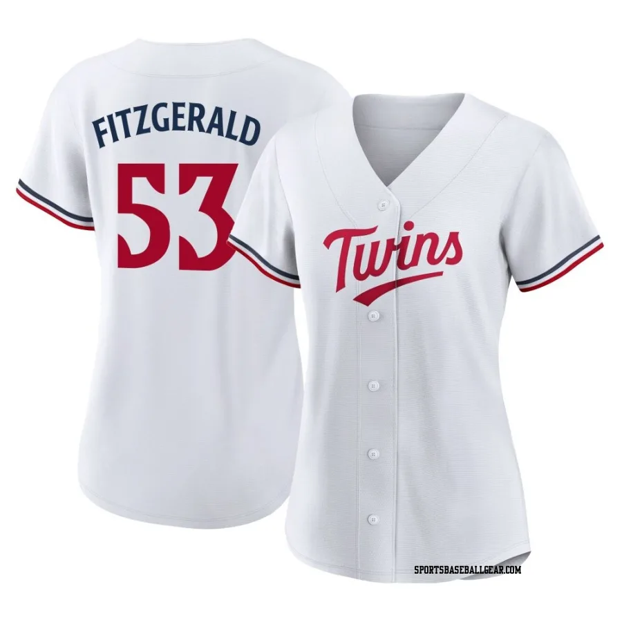 Ryan Fitzgerald Women's Minnesota Twins White Authentic Home Jersey