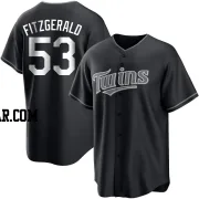 Ryan Fitzgerald Youth Minnesota Twins Black/White Replica Jersey