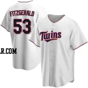 Ryan Fitzgerald Youth Minnesota Twins White Replica Home Jersey