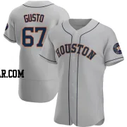 Ryan Gusto Men's Houston Astros Gray Authentic Road Jersey