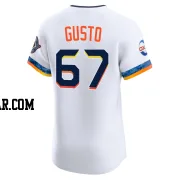 Ryan Gusto Men's Houston Astros White Elite 2025 City Connect Jersey