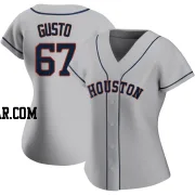 Ryan Gusto Women's Houston Astros Gray Replica Road 2020 Jersey