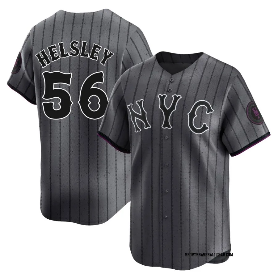 Ryan Helsley Men's New York Mets Limited Graphite 2024 City Connect Jersey