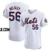 Ryan Helsley Men's New York Mets White Elite Home Patch Jersey