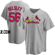 Ryan Helsley Men's St. Louis Cardinals Gray Replica Road Jersey