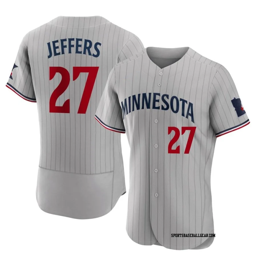 Ryan Jeffers Men's Minnesota Twins Gray Authentic Road Jersey