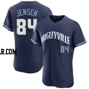 Ryan Jensen Men's Chicago Cubs Navy Authentic 2021 City Connect Jersey