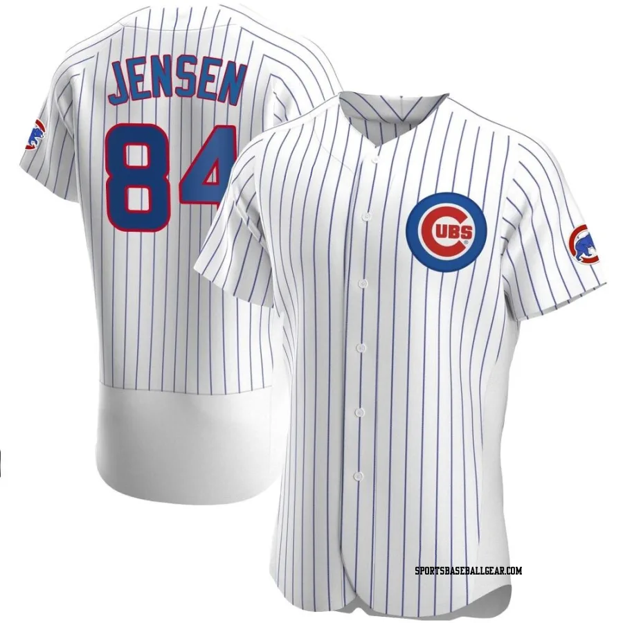Ryan Jensen Men's Chicago Cubs White Authentic Home Jersey