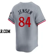 Ryan Jensen Men's Minnesota Twins Gray Limited Road Jersey