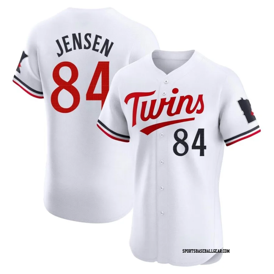Ryan Jensen Men's Minnesota Twins White Elite Home Jersey