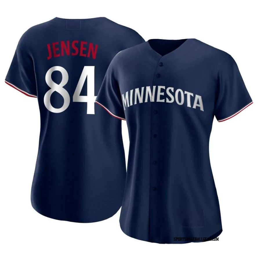 Ryan Jensen Women's Minnesota Twins Navy Authentic Alternate Jersey