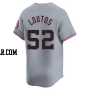 Ryan Loutos Men's Washington Nationals Gray Limited Road Jersey