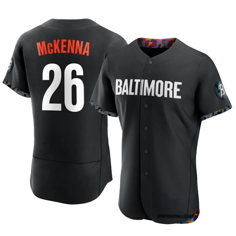 Ryan McKenna Men's Baltimore Orioles Black Authentic 2023 City Connect Jersey