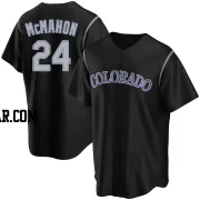 Ryan McMahon Men's Colorado Rockies Black Replica Alternate Jersey