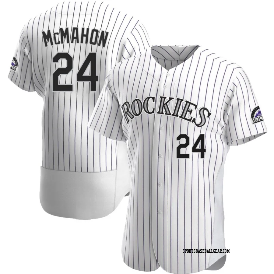 Ryan McMahon Men's Colorado Rockies White Authentic Home Jersey