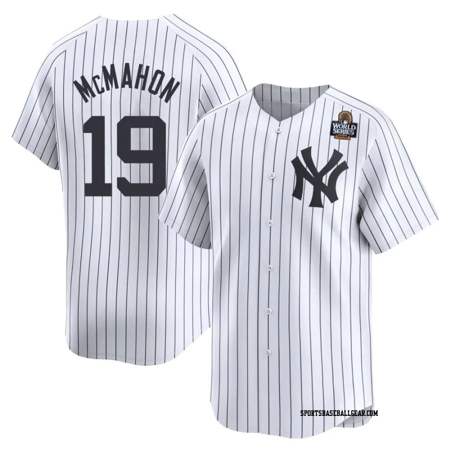 Ryan McMahon Men's New York Yankees White Limited Yankee Home 2024 World Series Jersey
