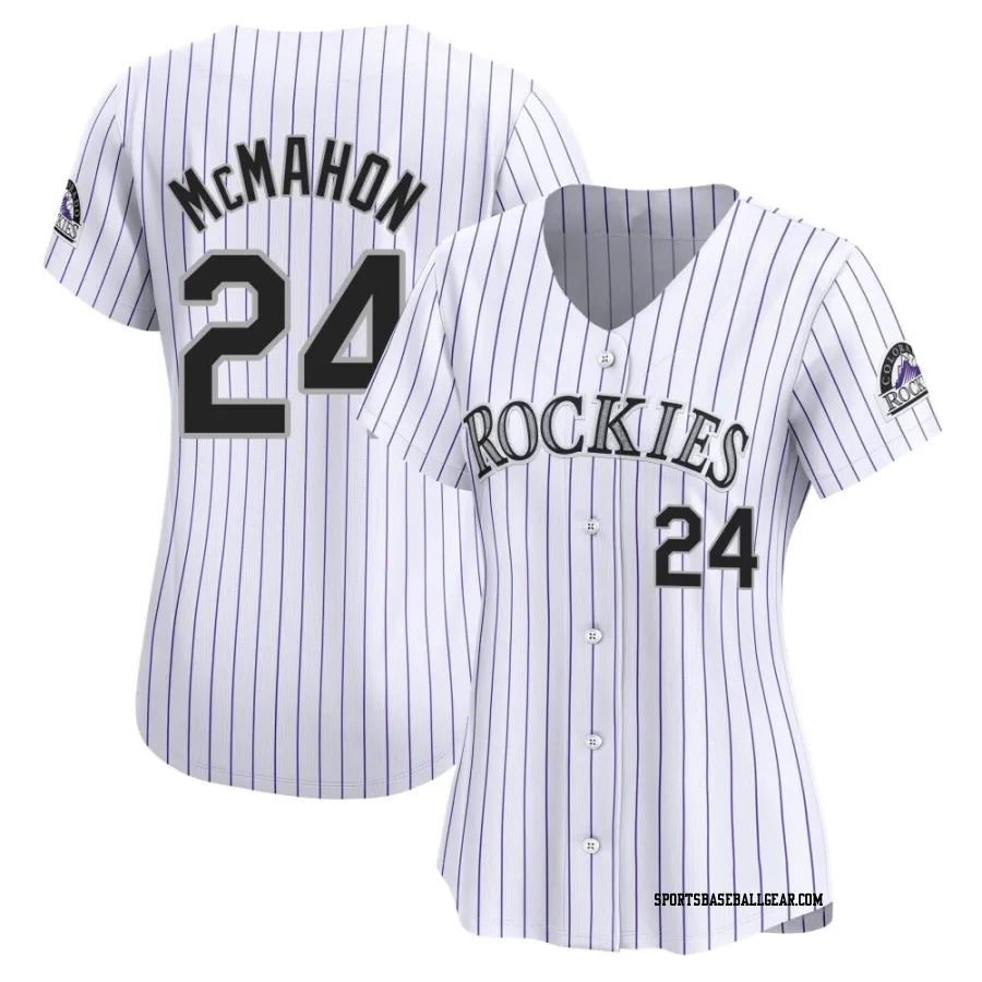 Ryan McMahon Women's Colorado Rockies White Limited Home Jersey
