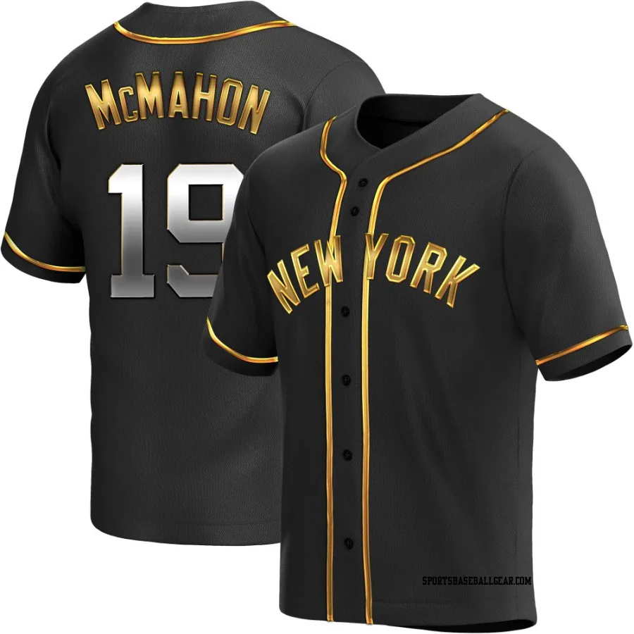 Ryan McMahon Youth New York Yankees Black Golden Replica Alternate Jersey