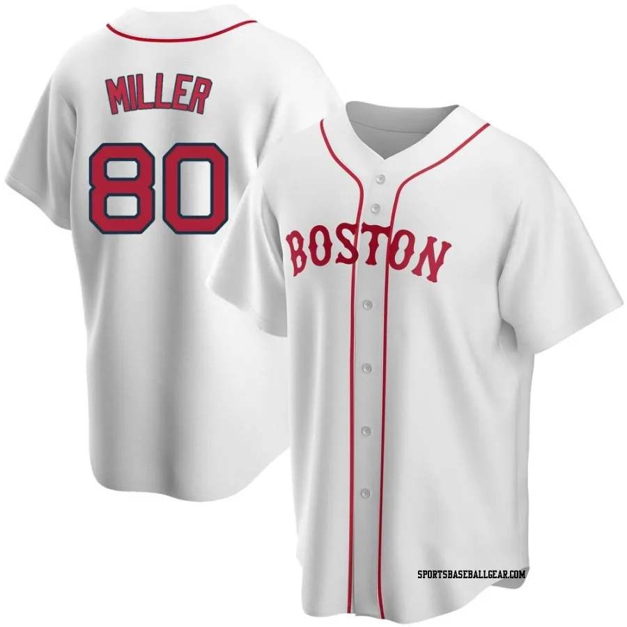 Ryan Miller Men's Boston Red Sox White Replica Alternate Jersey