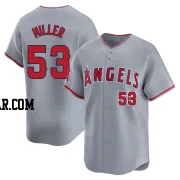 Ryan Miller Men's Los Angeles Angels Gray Limited Away Jersey