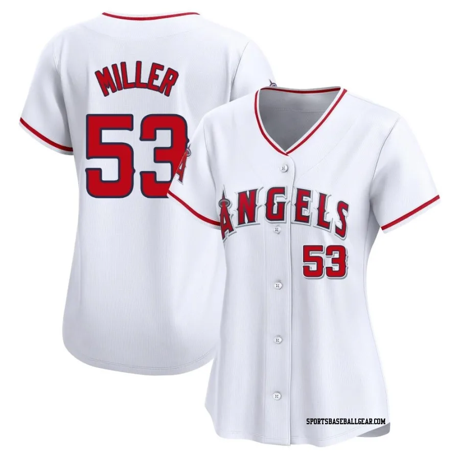 Ryan Miller Women's Los Angeles Angels White Limited Home Jersey