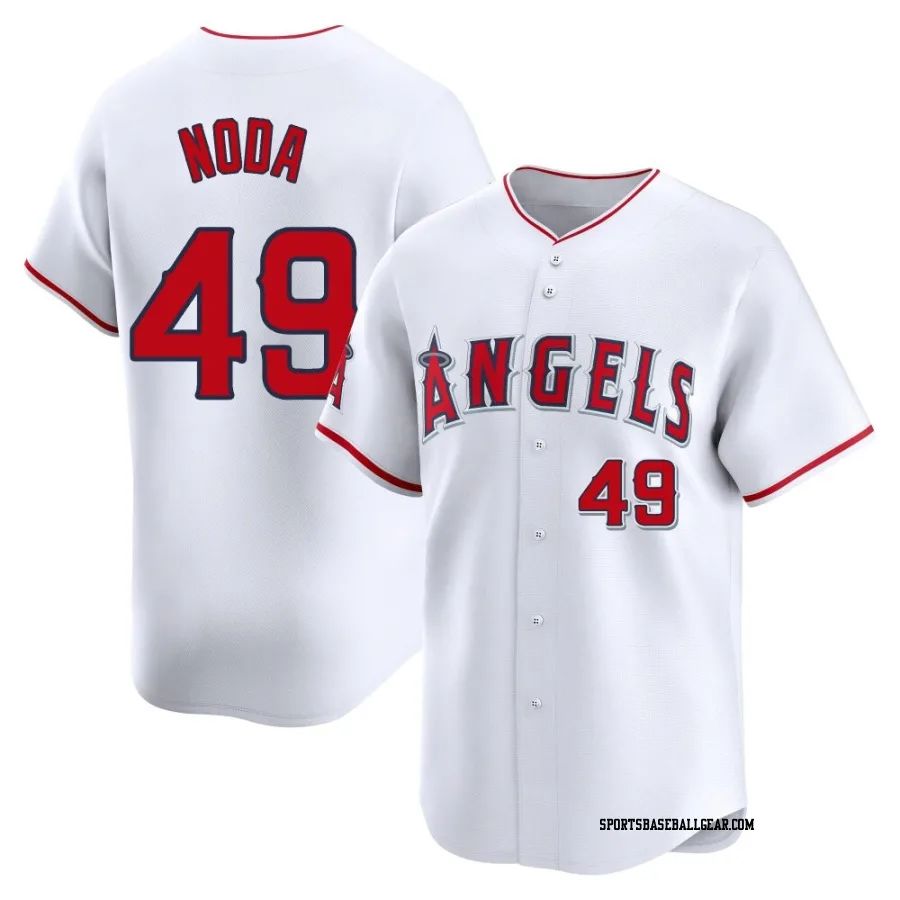 Ryan Noda Men's Los Angeles Angels White Limited Home Jersey