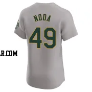 Ryan Noda Men's Oakland Athletics Gray Elite Road Jersey