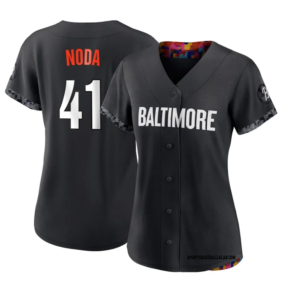 Ryan Noda Women's Baltimore Orioles Black Authentic 2023 City Connect Jersey