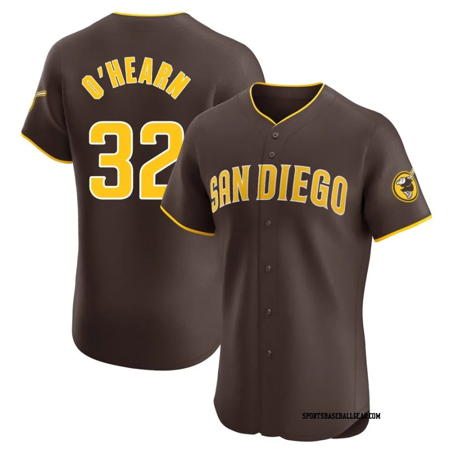 Ryan O'Hearn Men's San Diego Padres Brown Elite Road Vapor Premier Jersey