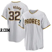 Ryan O'Hearn Men's San Diego Padres White Replica 2024 World Tour Seoul Series Home Jersey