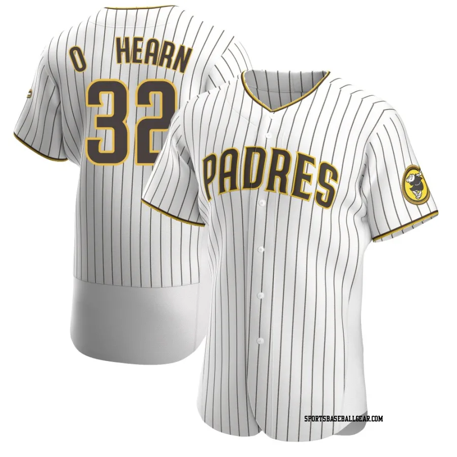 Ryan O'Hearn Men's San Diego Padres White/Brown Authentic Home Jersey