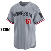 Ryan O'Rourke Men's Minnesota Twins Gray Limited Road Jersey