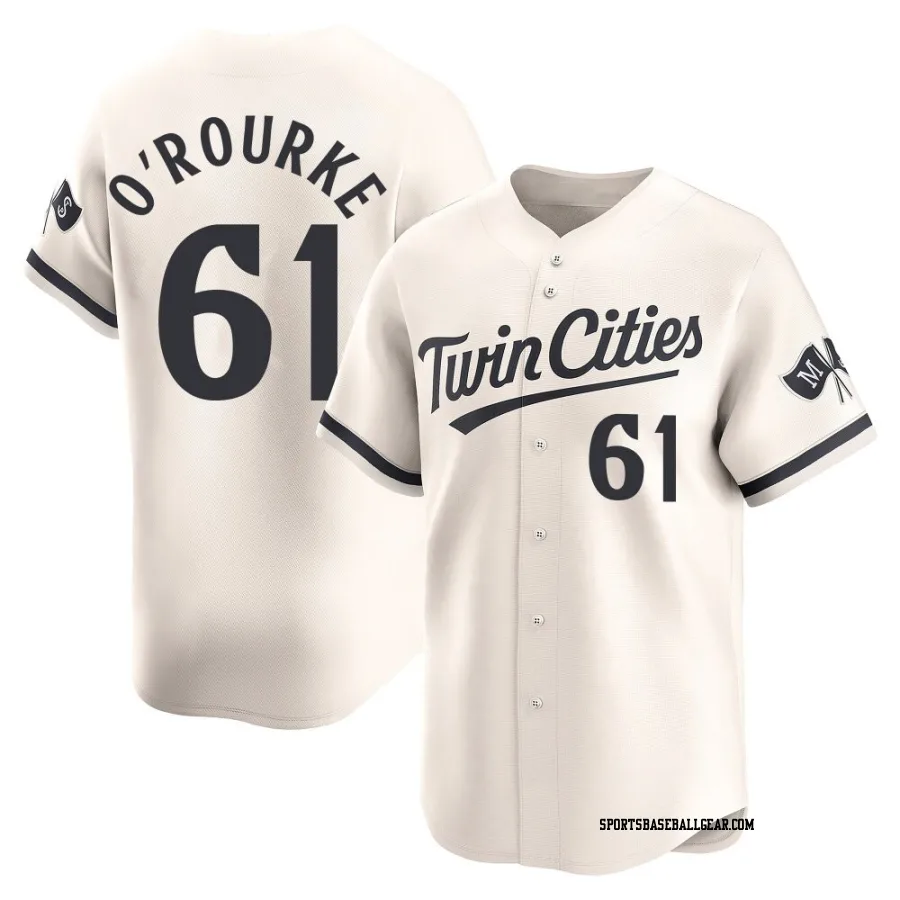 Ryan O'Rourke Youth Minnesota Twins Cream Limited Alternate Jersey