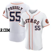 Ryan Pressly Men's Houston Astros White Authentic 2022 World Series Champions Home Jersey