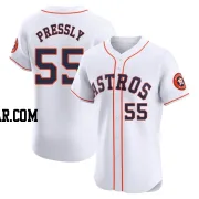 Ryan Pressly Men's Houston Astros White Elite Home Jersey