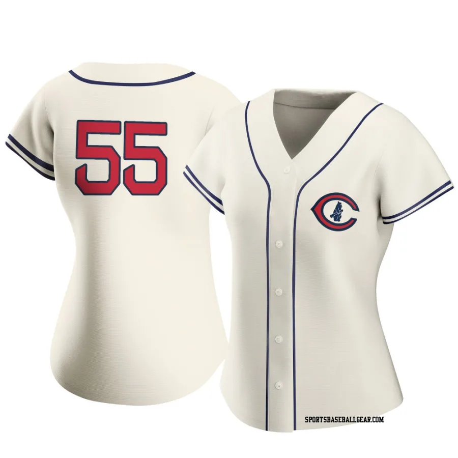 Ryan Pressly Women's Chicago Cubs Cream Authentic 2022 Field Of Dreams Jersey