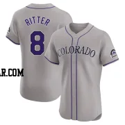 Ryan Ritter Men's Colorado Rockies Gray Elite Road Jersey