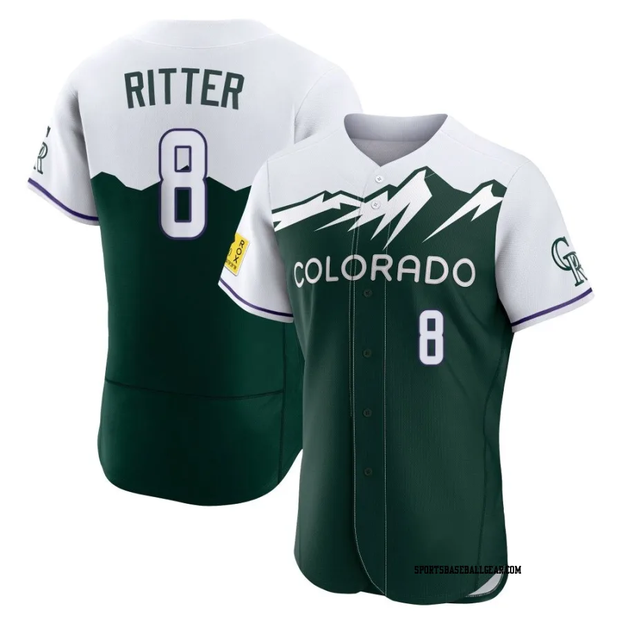 Ryan Ritter Men's Colorado Rockies Green Authentic 2022 City Connect Jersey