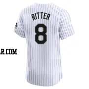 Ryan Ritter Men's Colorado Rockies White Elite Home Jersey