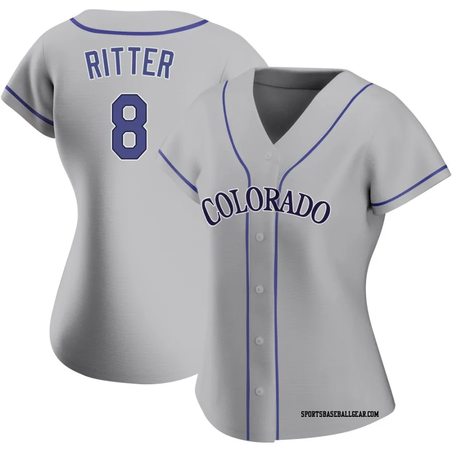 Ryan Ritter Women's Colorado Rockies Gray Authentic Road Jersey