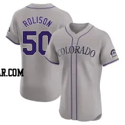 Ryan Rolison Men's Colorado Rockies Gray Elite Road Jersey