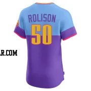 Ryan Rolison Men's Colorado Rockies Purple/Light Elite Blue 2025 City Connect Jersey