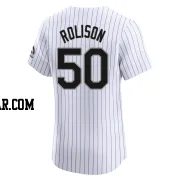 Ryan Rolison Men's Colorado Rockies White Elite Home Jersey