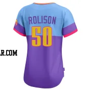 Ryan Rolison Women's Colorado Rockies Purple/Light Limited Blue 2025 City Connect Jersey
