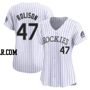 Ryan Rolison Women's Colorado Rockies White Limited Home Jersey