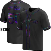 Ryan Rolison Youth Colorado Rockies Black Holographic Replica Alternate Jersey