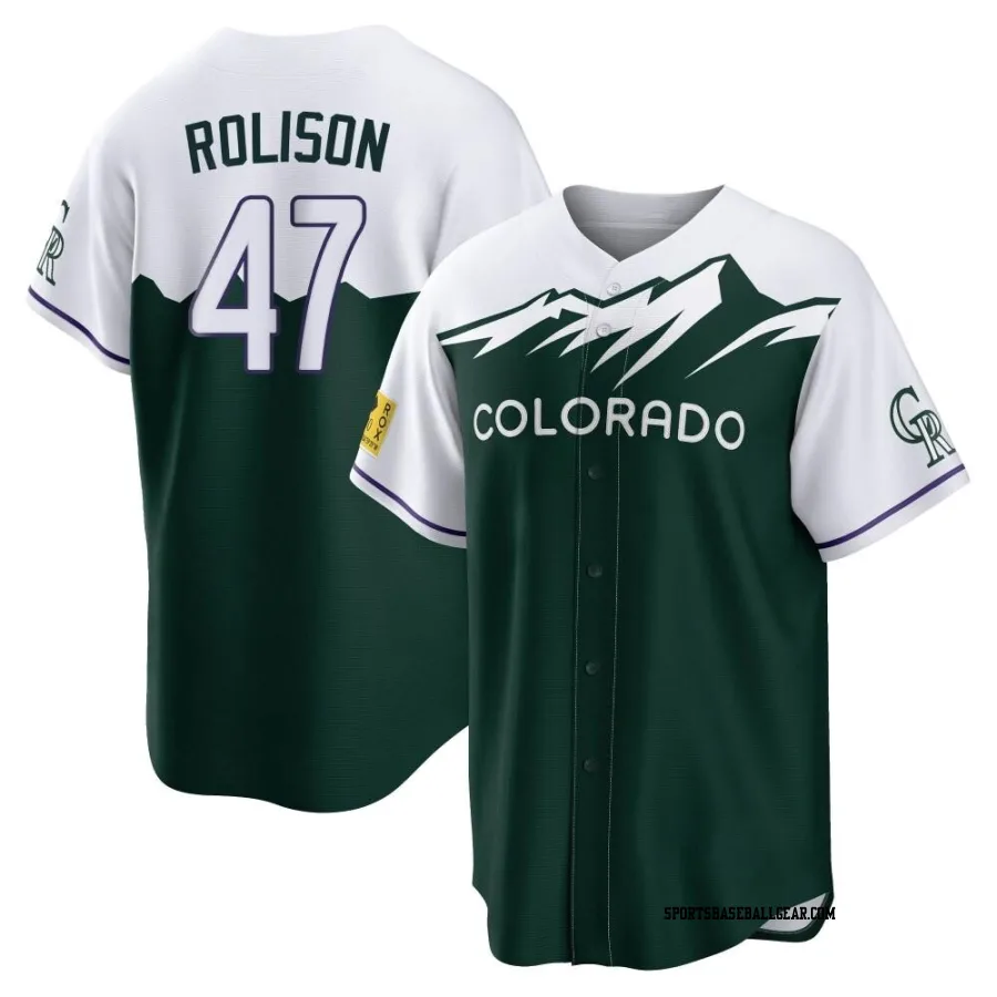 Ryan Rolison Youth Colorado Rockies Green Replica 2022 City Connect Jersey