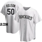 Ryan Rolison Youth Colorado Rockies White Replica Home Jersey